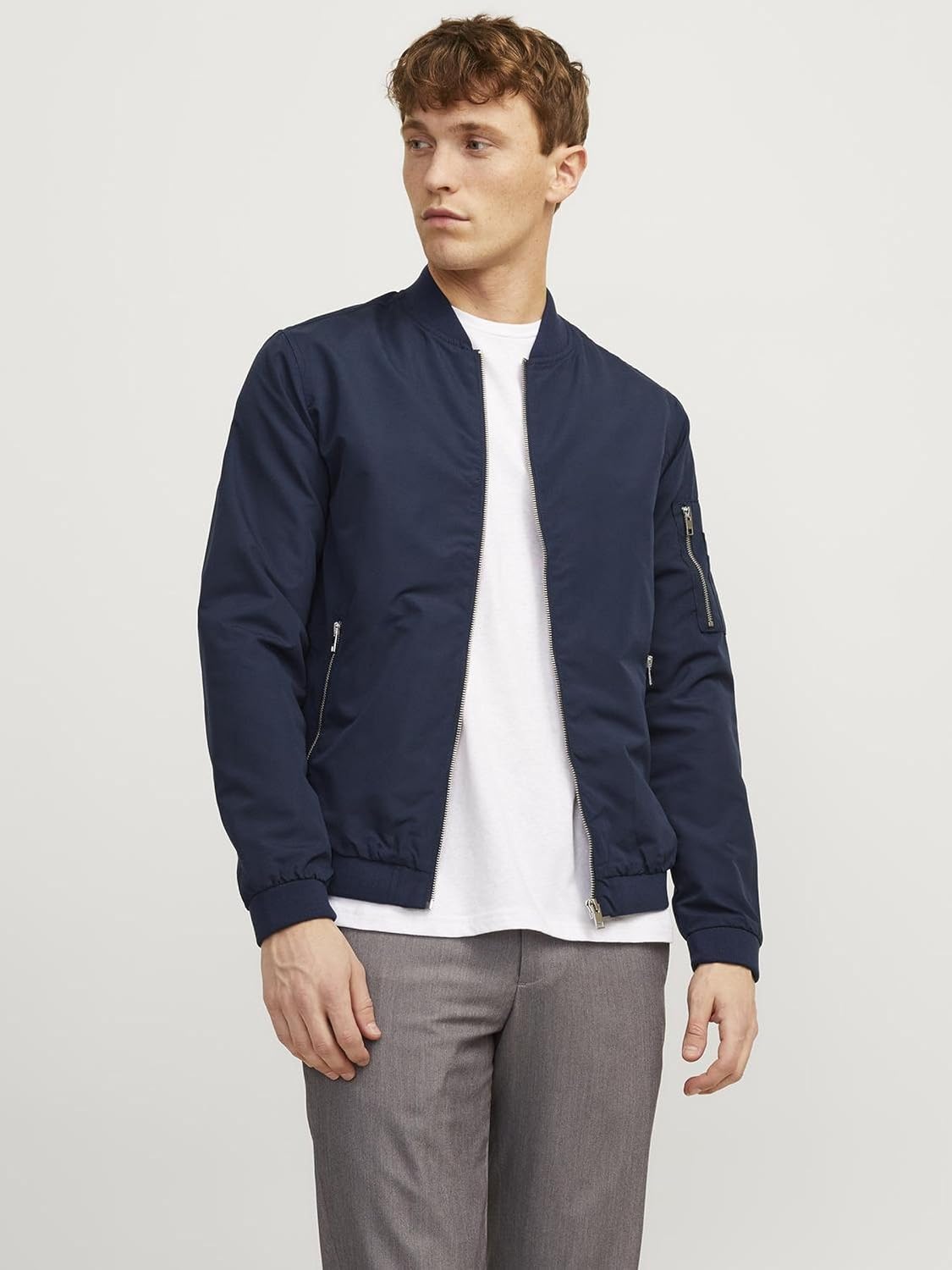 Detalle 2 de Veste bomber à manches longues Jack & Jones – coupe Regular Fit en polyester