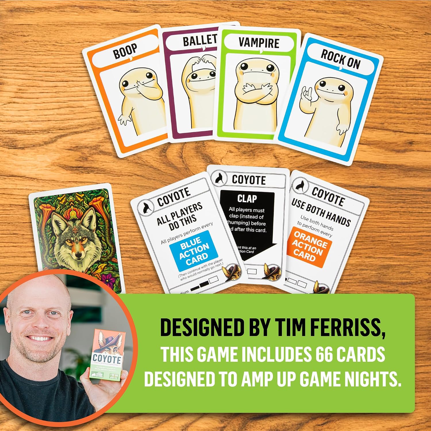 Thumbnail 2 de Exploding Kittens: Tim Ferriss presenta Coyote — Party game per 3–8 giocatori
