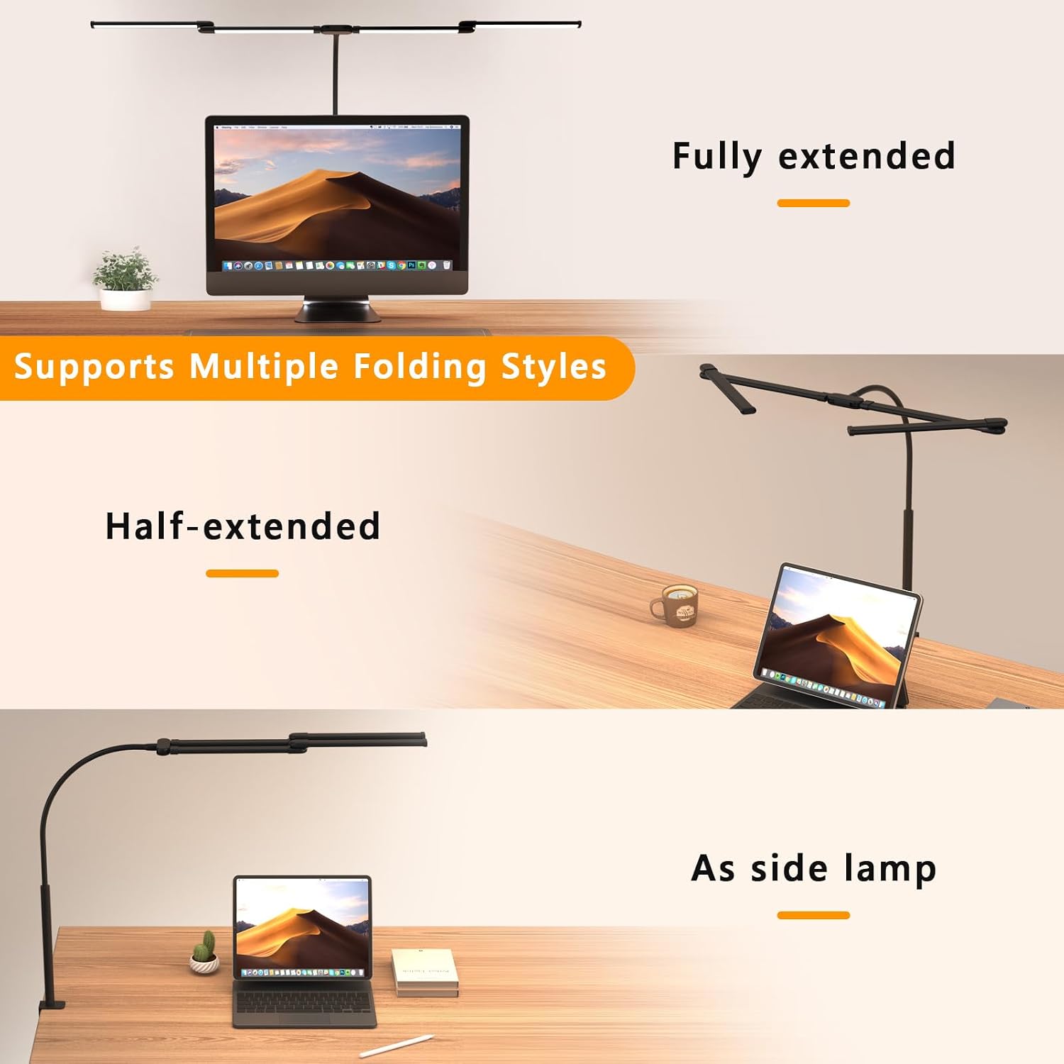 Thumbnail 6 de Comely Lampada da Lavoro 24W: lampada scrivania modulare da 120 cm con 5 temperature e 10 livelli di luminosità