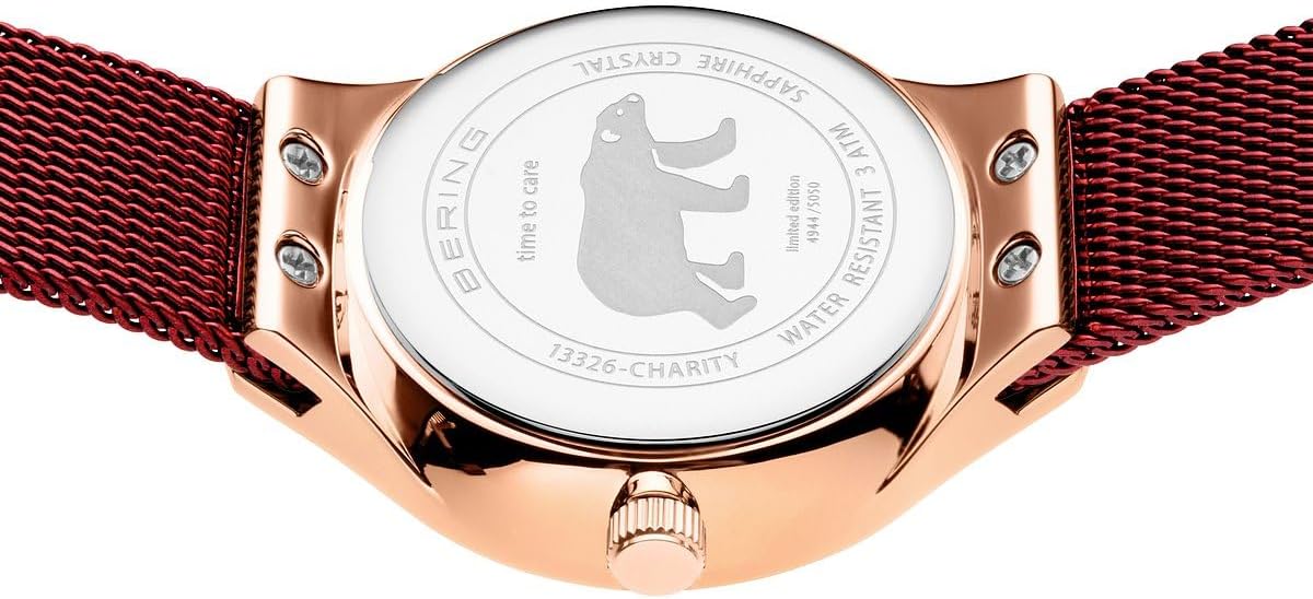Detalle de Bering Damen Quarz Uhr 13326 mit Saphirglas, 26 mm und 3 ATM