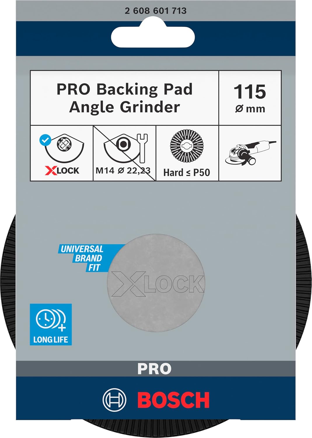 Thumbnail 1 de Bosch 1x PRO Backing Pad X-Lock für kleine Winkelschleifer, Ø115 mm, hart