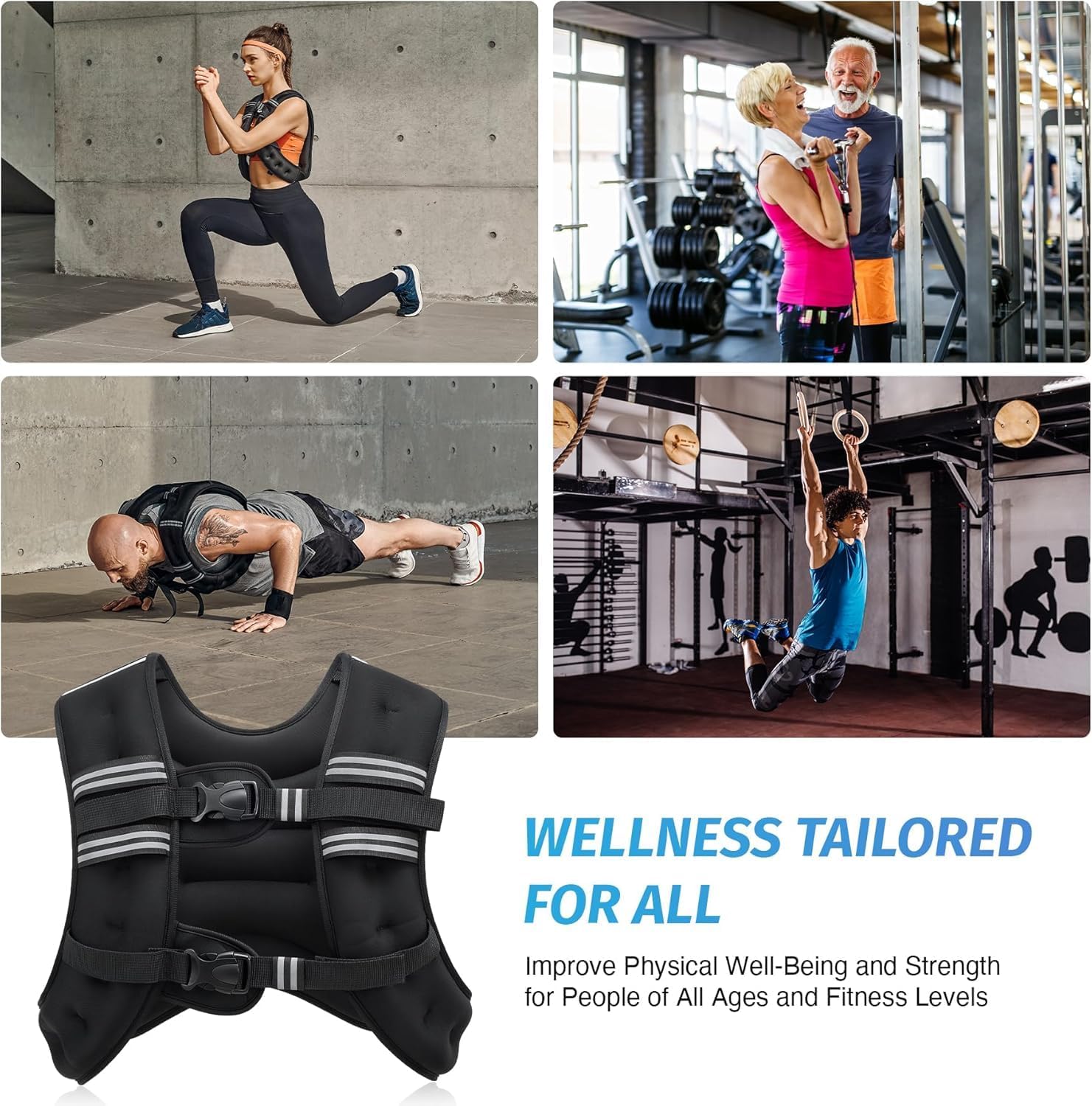 Thumbnail 6 de ZELUS Weighted Vest 13.6 kg training vest 🏋