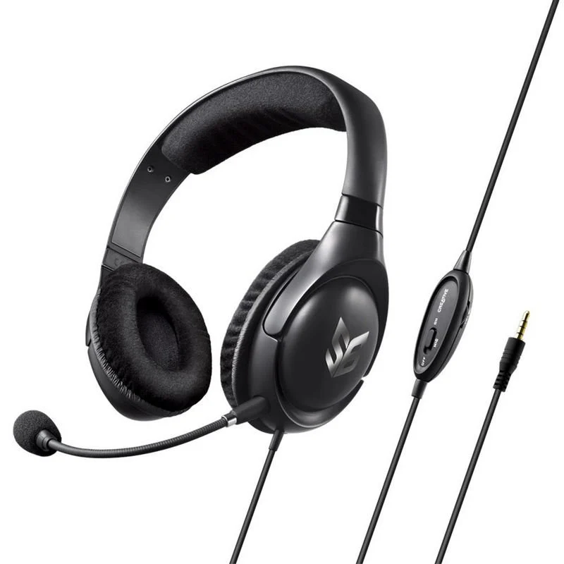 Detalle de Creative Sound Blaster Blaze V2: auriculares gaming multiplataforma con sonido potente y cancelación de ruido