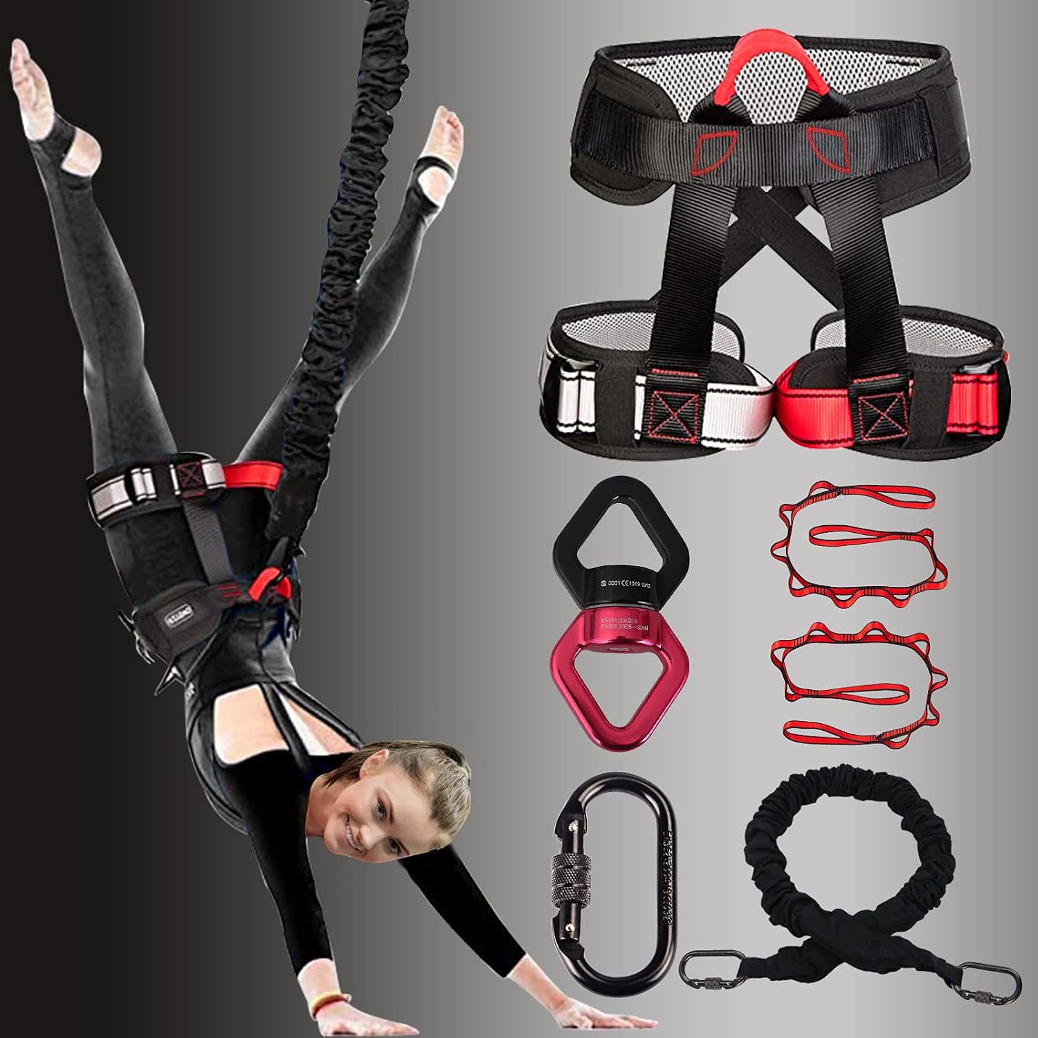 Thumbnail 6 de DASKING Heavy Bungee Resistance Band Set