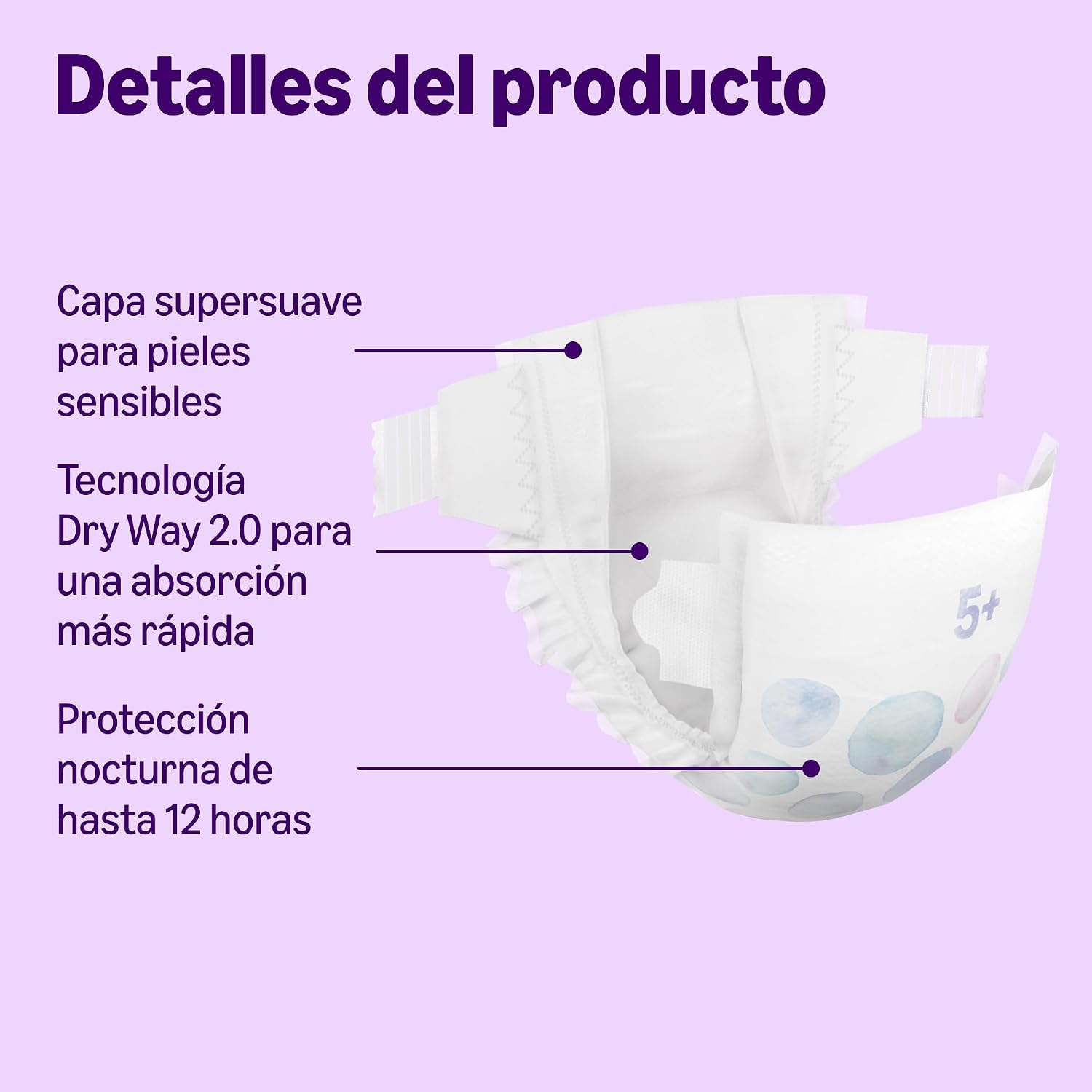 Detalle de By Amazon Pañales ultra-secos Talla 5+ 144 uds