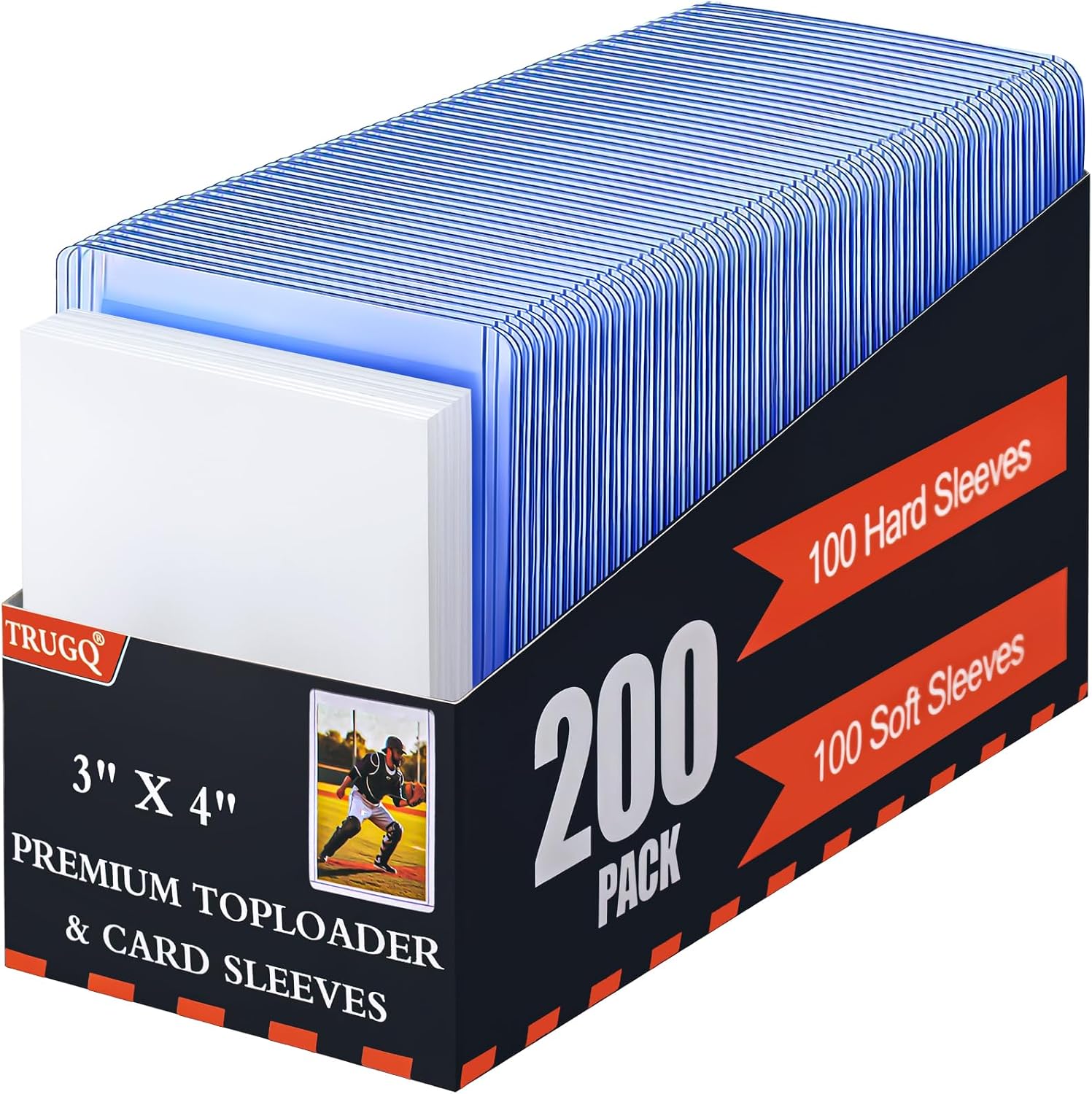 Detalle de TRUGQ 200 Card Sleeves Toploads 3 x 4