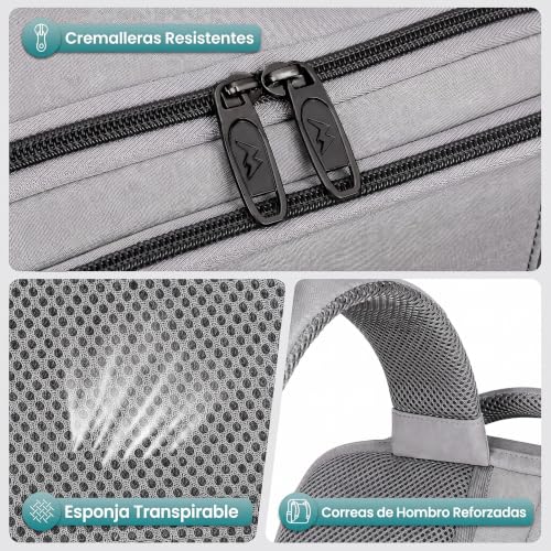 Thumbnail 6 de MATEIN Mochila de cabina 40x30x20 cm para Ryanair: 24 L, impermeable y organizada