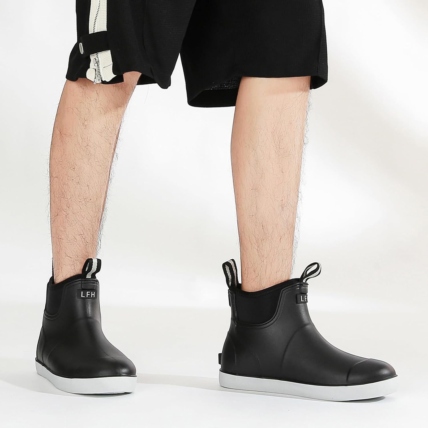 Detalle de Rumkok Stivali Gomma Uomo Stivali Da Pesca Shorty