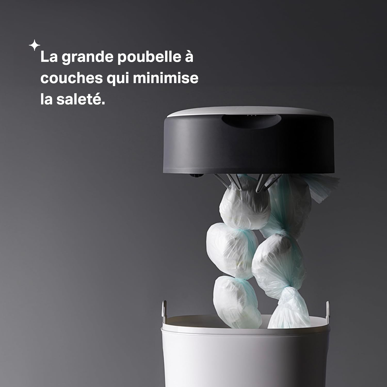 Detalle de Tommee Tippee XL Poubelle à Couches Twist and Click – avec 1 cassette multicouche antibactérienne