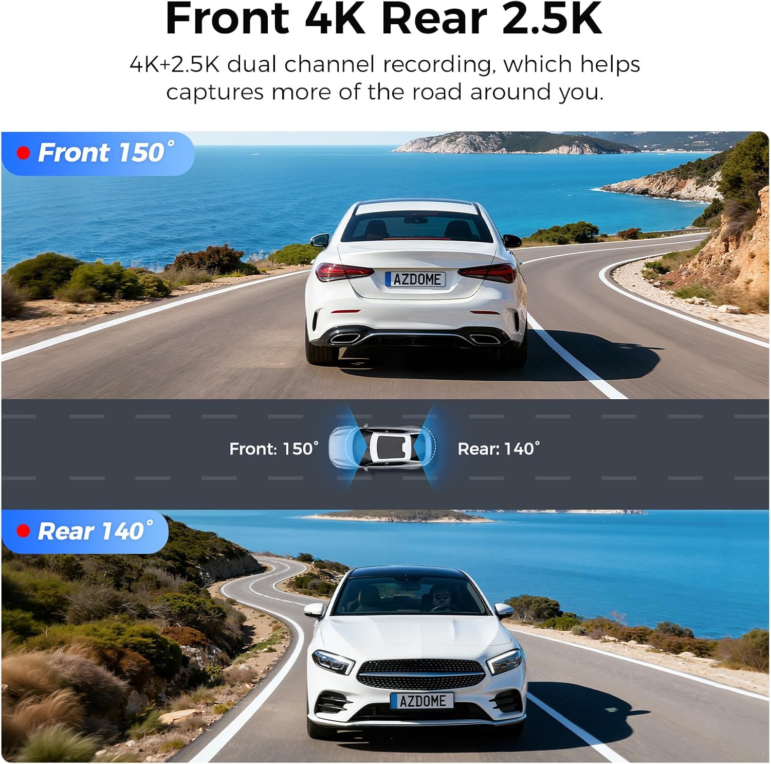 Detalle 2 de AZDOME M550 Pro dashcam 4K 64 Go