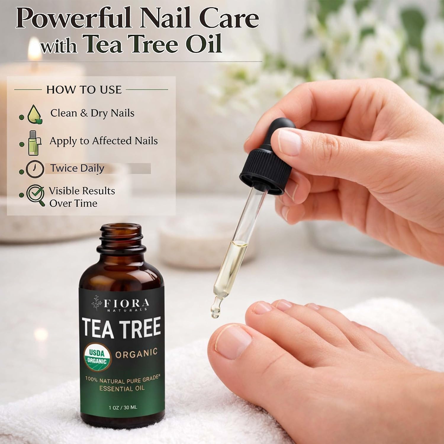 Detalle de Fiora Naturals Tea Tree Oil 1 oz