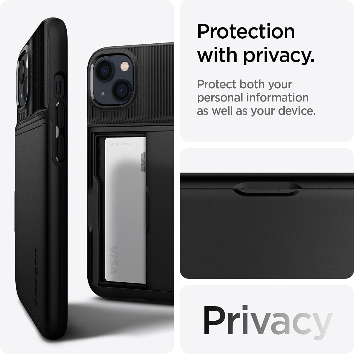 Detalle 2 de Spigen Slim Armor CS Coque pour iPhone 13 en noir