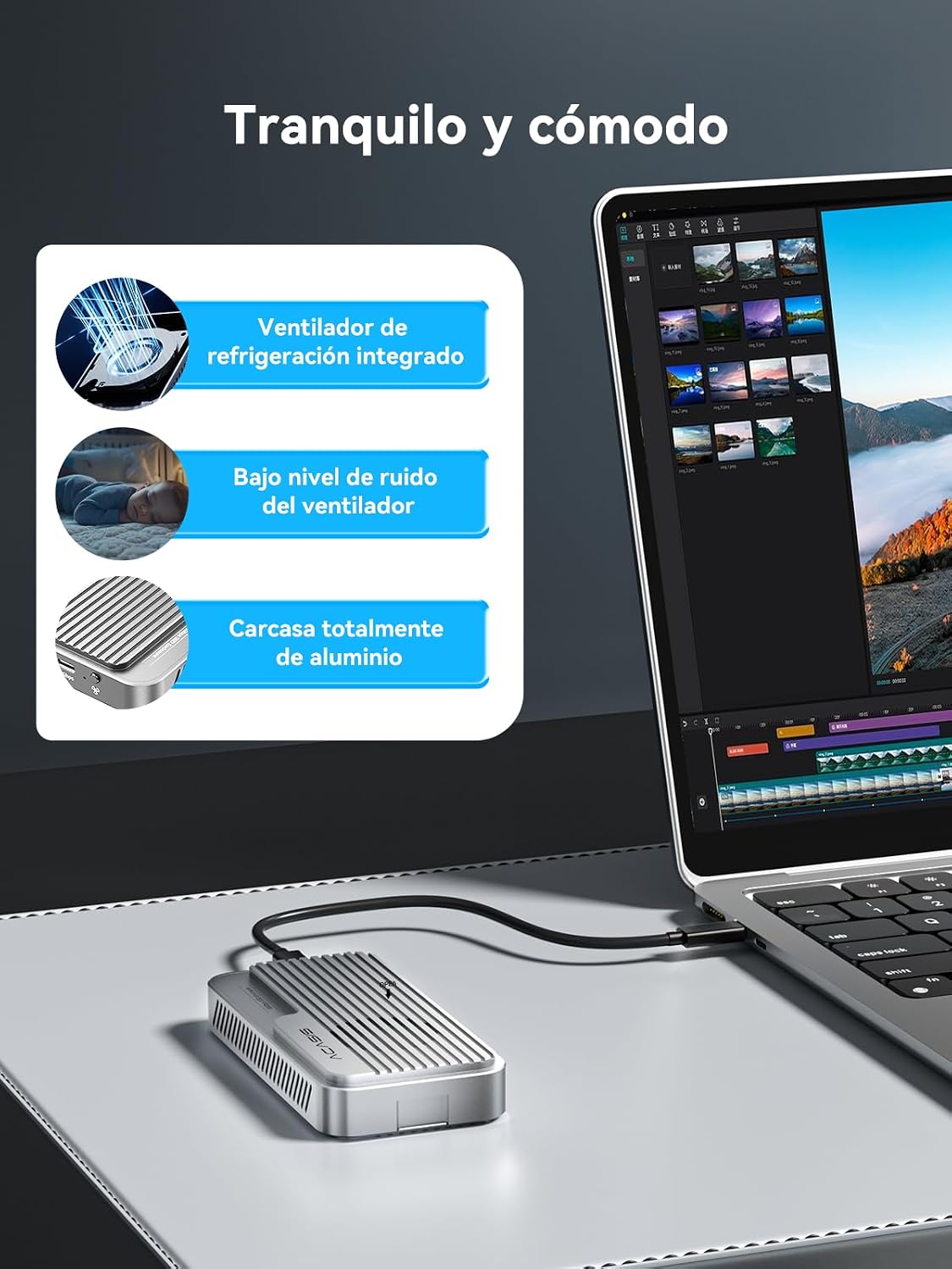 Thumbnail 5 de ACASIS TB501Pro-SL 80Gbps NVMe enclosure