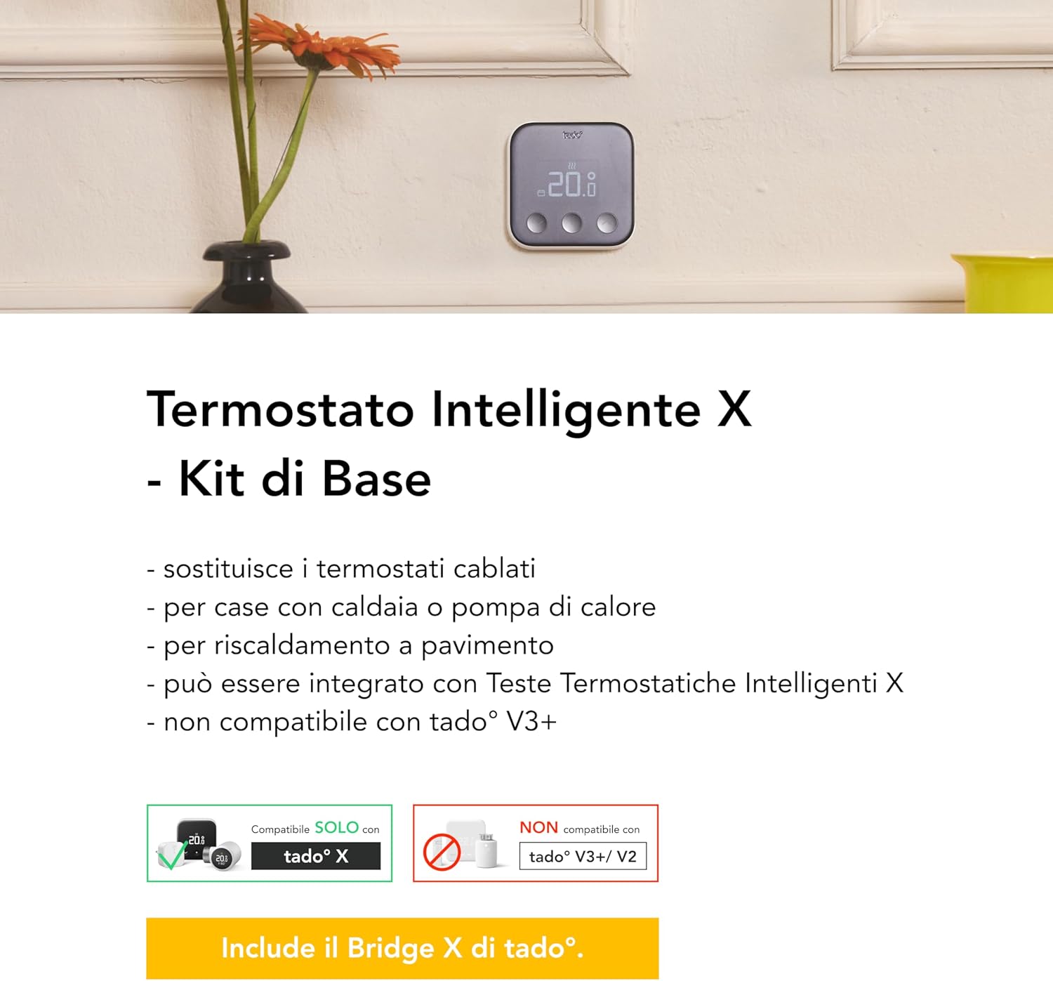 Thumbnail 2 de tado° Thermostat X Starter Kit termostato intelligente con Bridge 🔌