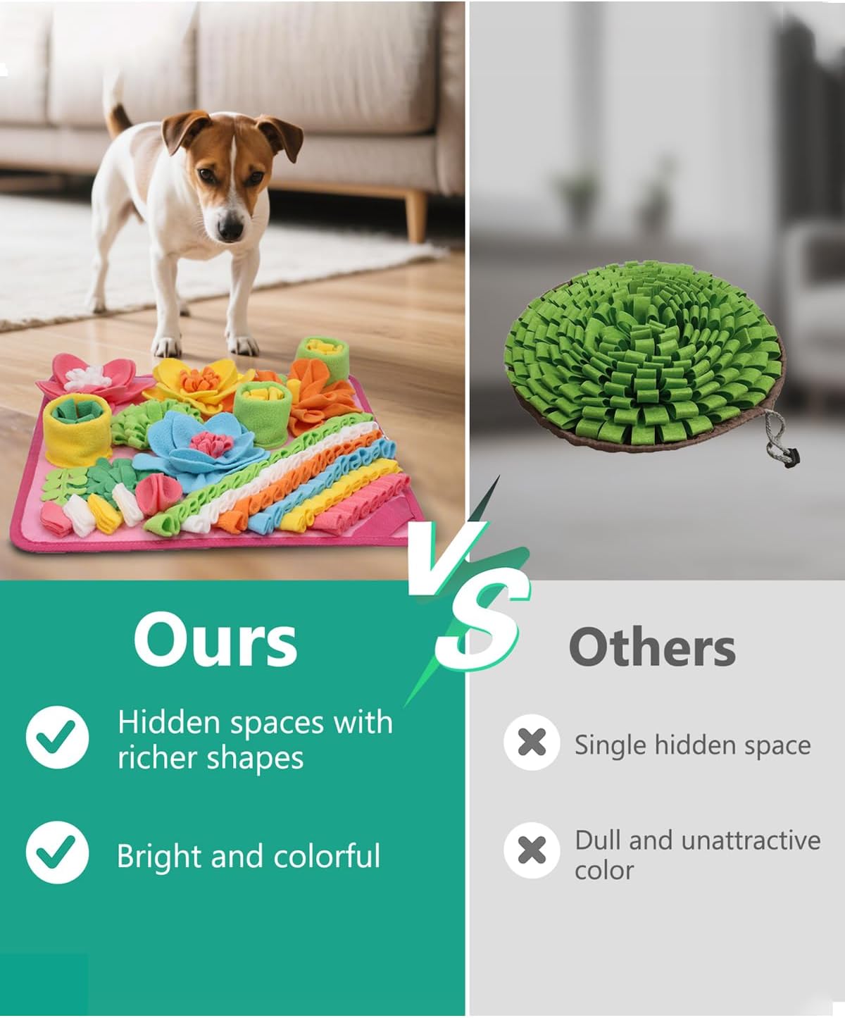 Thumbnail 1 de ORIA Snuffle Mat for Dogs: Interactive Feeding & Stress Relief for Small to Medium Dogs