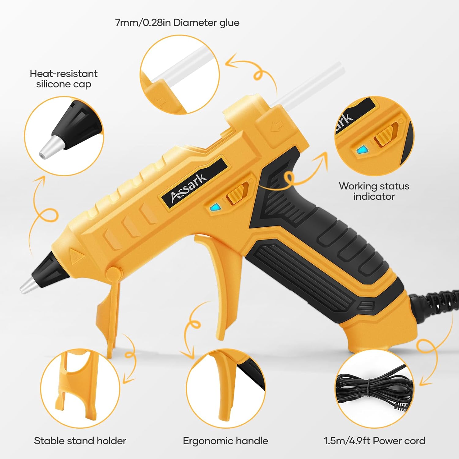 Thumbnail 2 de Assark 50W Hot Glue Gun Kit