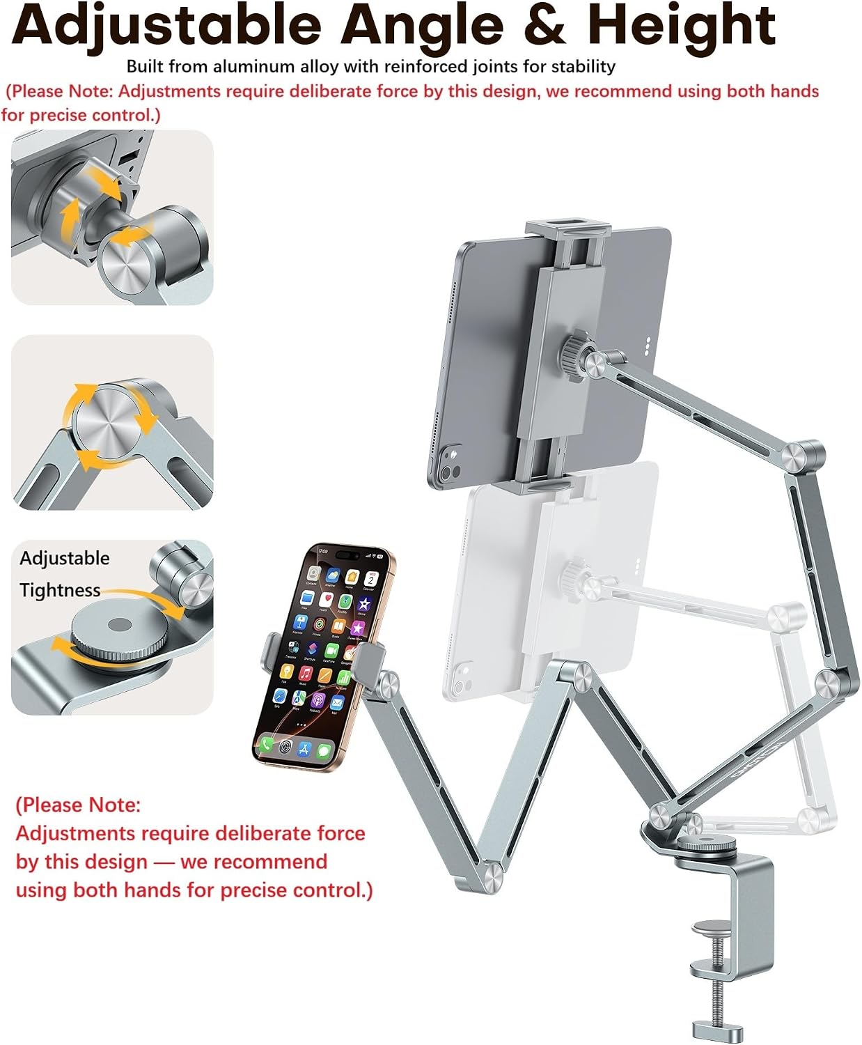 Thumbnail 1 de OMOTON Aluminium Tablet Halterung 12"