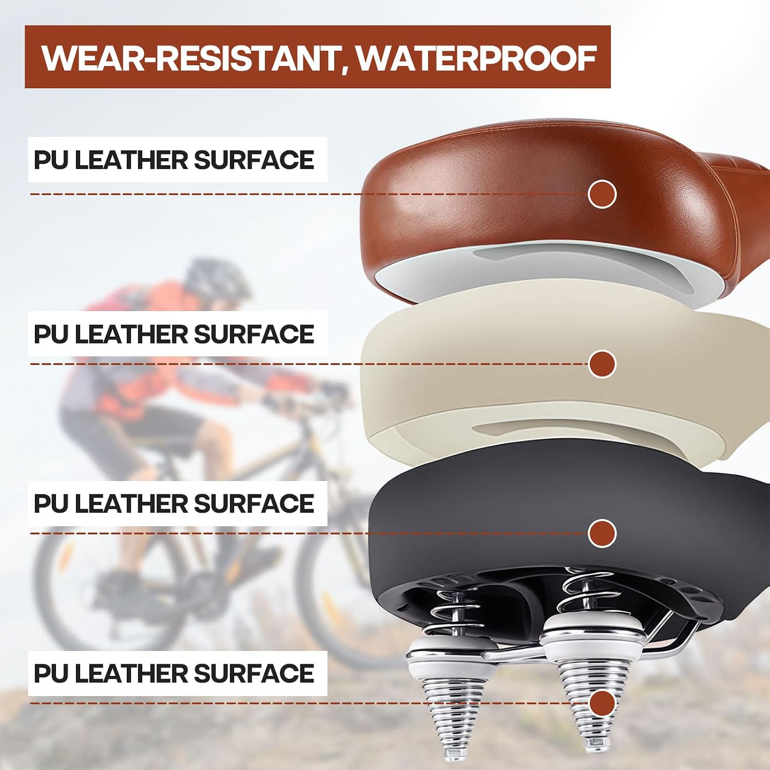 Thumbnail 3 de Bequemer ergonomischer Fahrradsattel