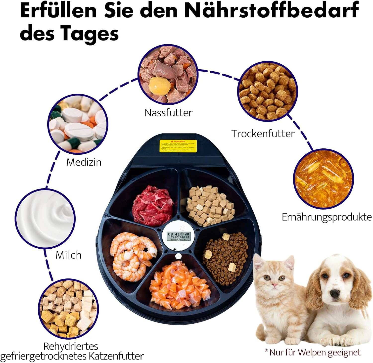 Thumbnail 4 de UBPET F10 Futterautomat für Katzen mit Kühlung