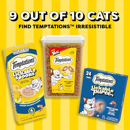 Detalle de Temptations Classic Crunchy and Soft Cat Treats, Seafood Medley (30 oz)