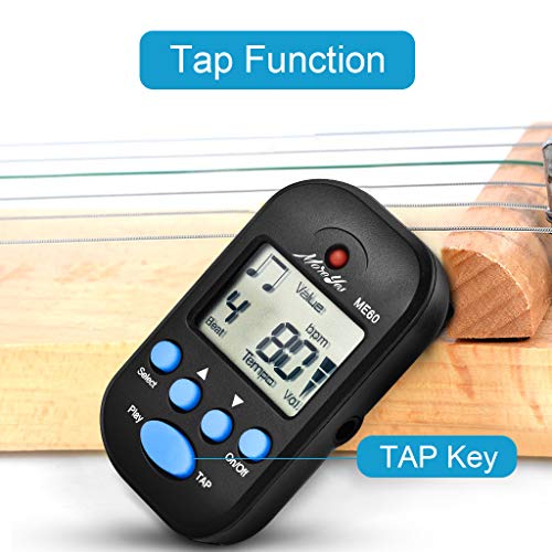 Thumbnail 6 de MOREYES Mini métronome numérique avec haut-parleur multifonction – compact et pratique pour saxophone, piano, guitare, violon, flûte et tambour