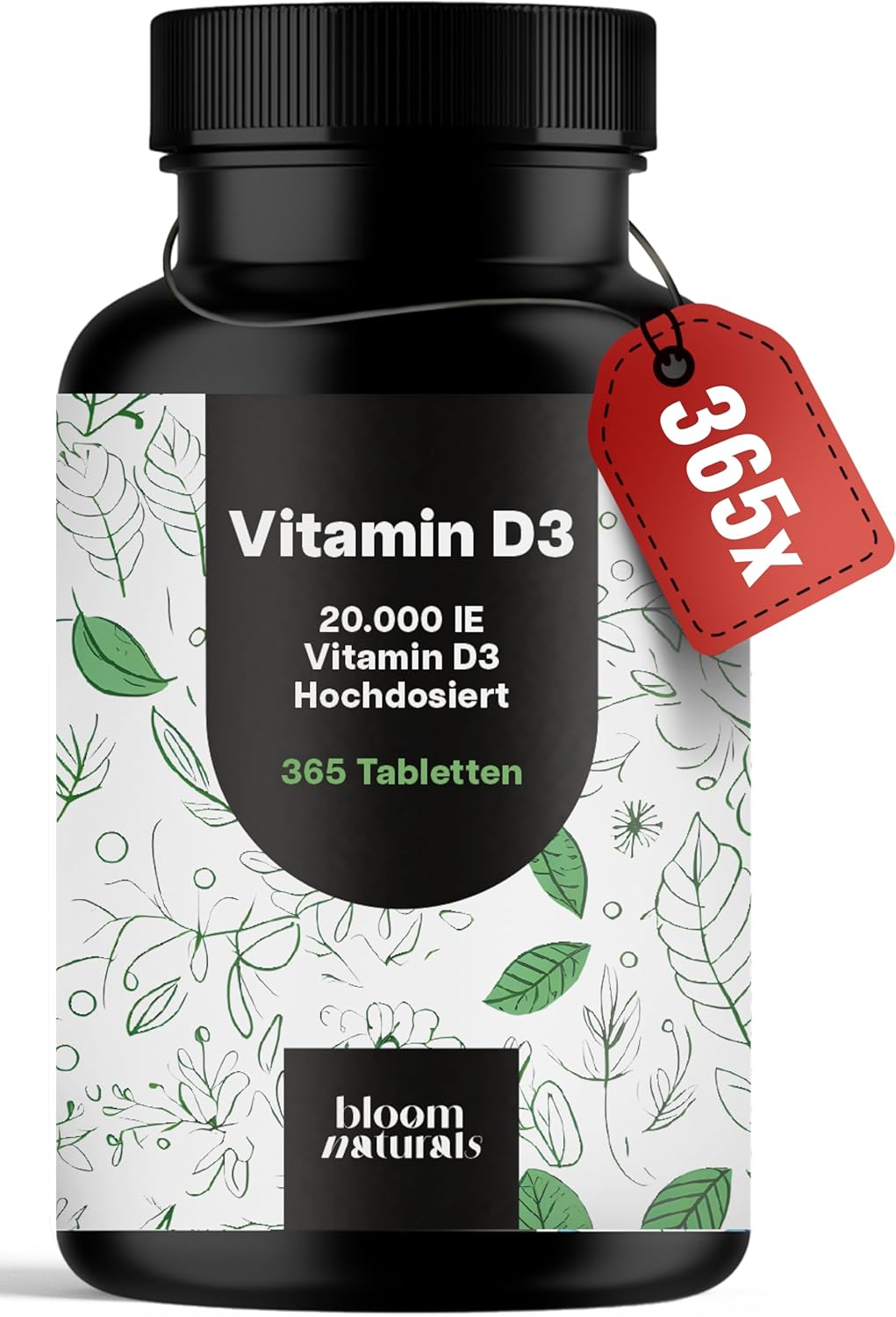 Detalle de Vitamin D3 20000 IE, 365 Tabletten