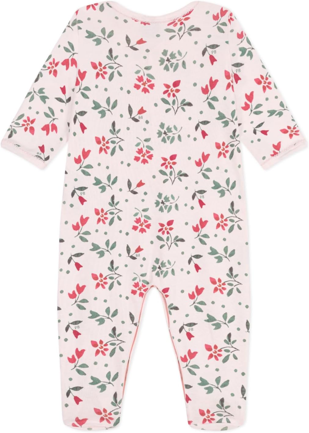 Thumbnail 1 de Petit Bateau Dors Bien Bébé fille - Pyjama coton fleuri (lot de 1)