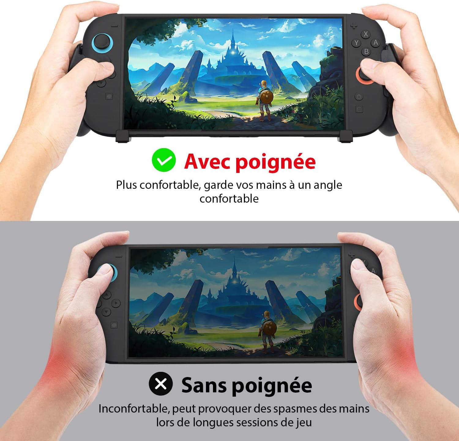 Thumbnail 5 de Mcbazel Poignée de console pour Nintendo Switch 2 avec 5 emplacements pour cartes de jeu