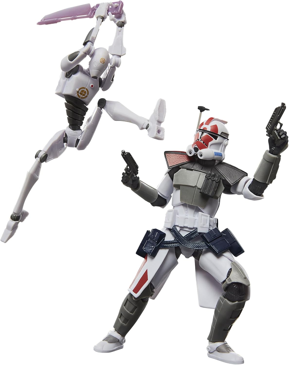 Detalle de Star Wars The Black Series: żołnierz ARC i droid komandos, figurki 15 cm