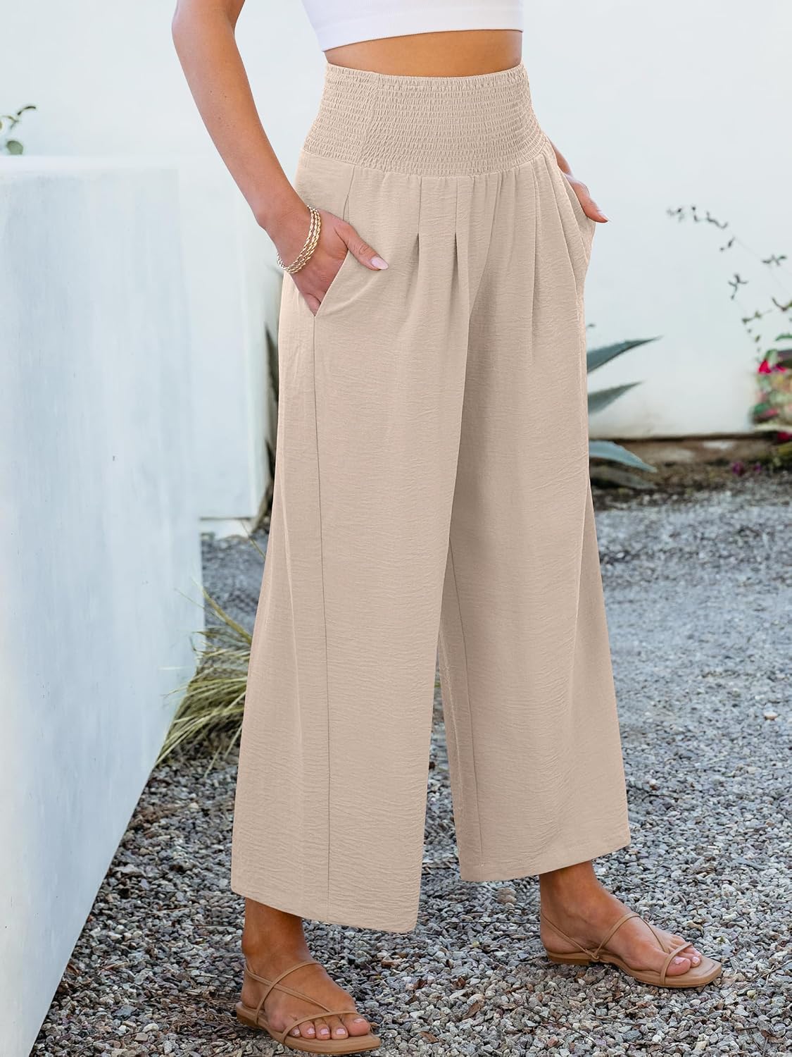 Thumbnail 6 de ANRABESS Women's Wide Leg Palazzo Pants with Pockets