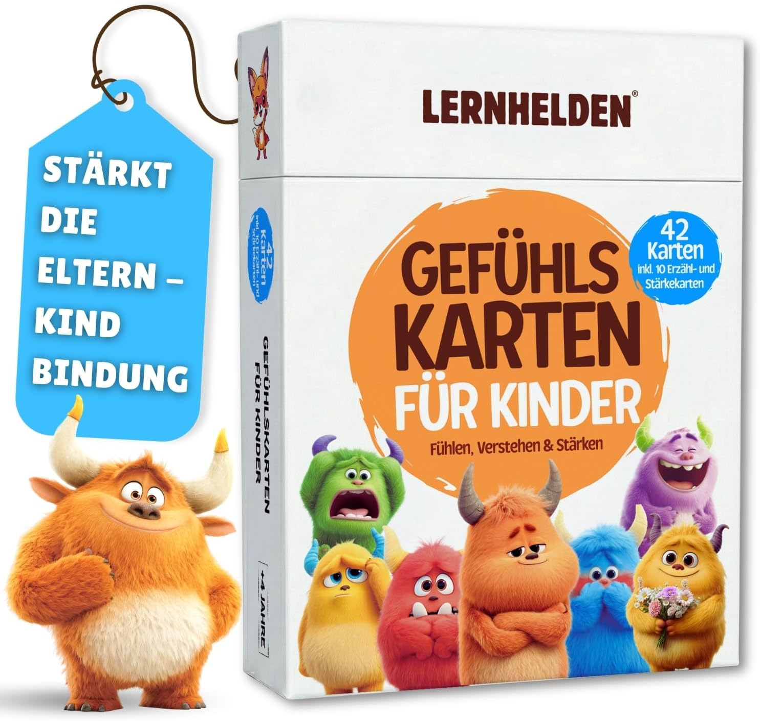 Detalle de 42 Gefühlskarten für Kinder für Emotionsspiel