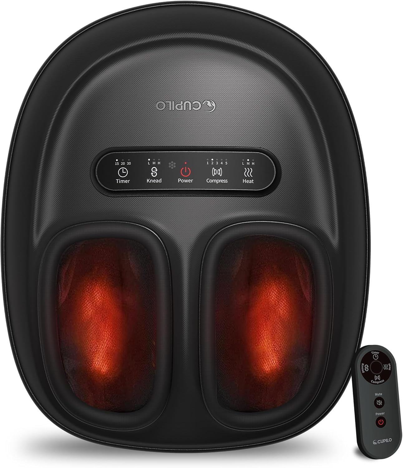 Detalle de CuPiLo CPL-5551R Heated Shiatsu Foot Massager with Adjustable Heat