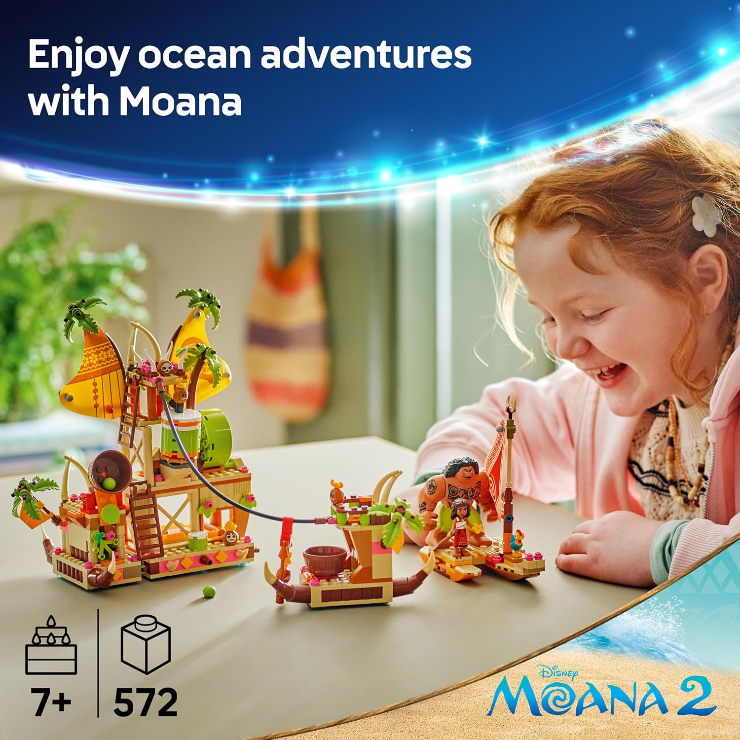 Thumbnail 1 de LEGO Disney Moana 2 Kakamora Barge 43258 Building Set with 572 Pieces