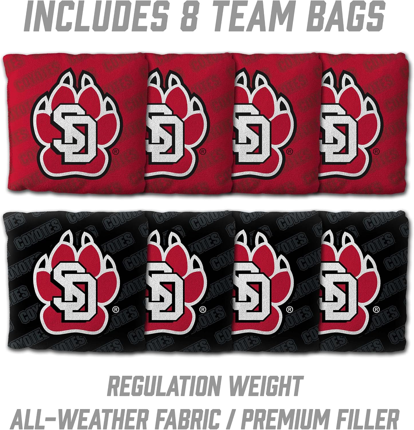 Detalle 2 de YouTheFan NCAA 2 x 3 ft All-Wood Cornhole Game with Team Logo Bags