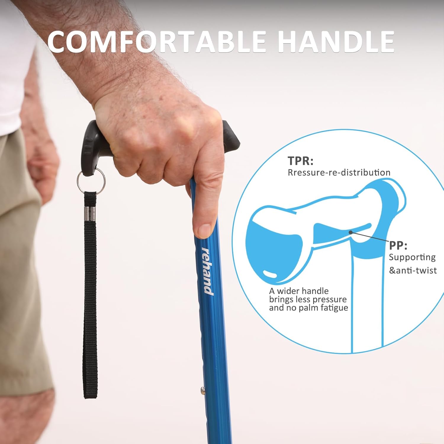 Thumbnail 2 de Rehand walking stick with 8 height steps