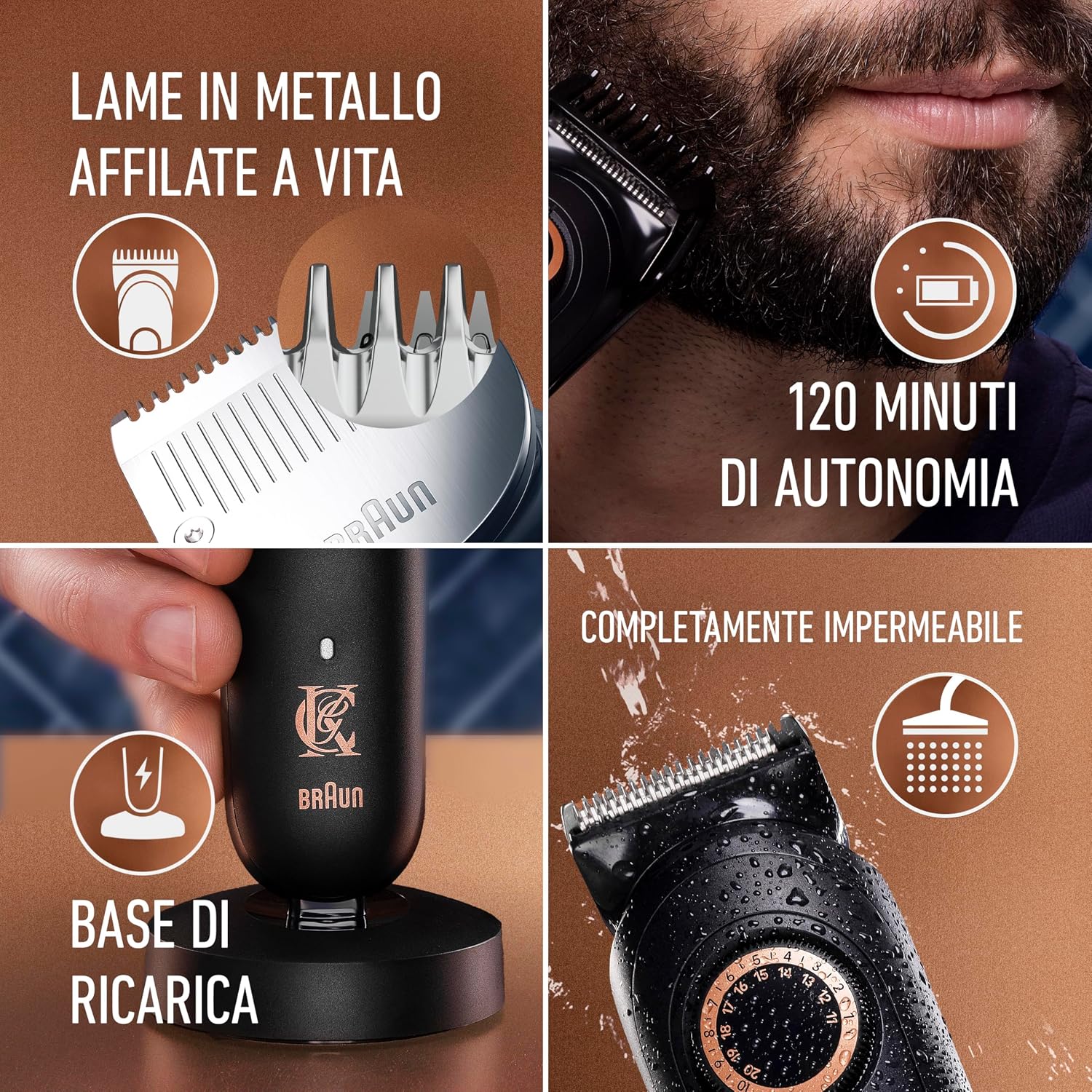 Thumbnail 4 de King C. Gillette Barba Pro MAX – Rasoio elettrico senza fili con 40 impostazioni e 4 pettini intercambiabili