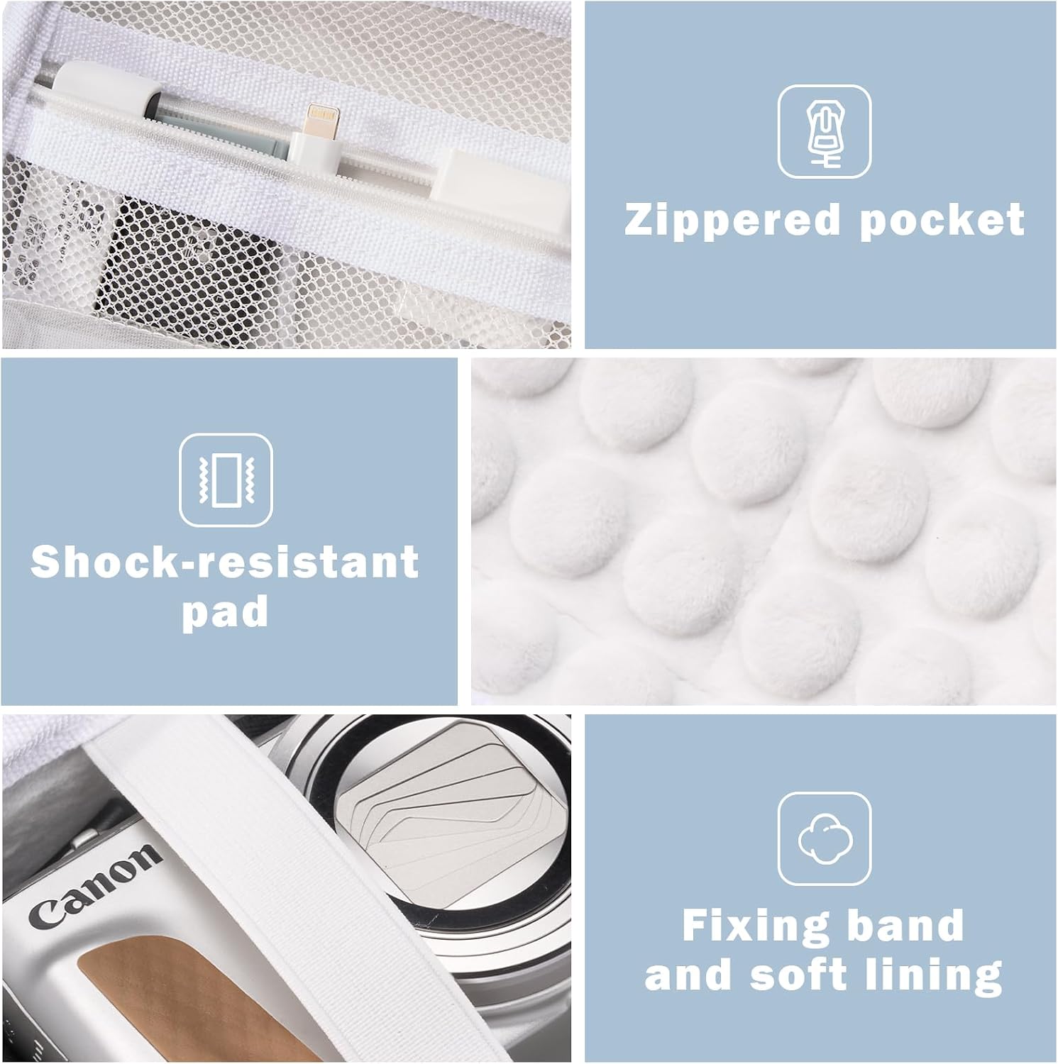Detalle 2 de ProCase Kameratasche für Canon G7X Mark II/III, SX740 HS, Sony ZV-1F, Ricoh GR III und weitere kompakte Digitalkameras