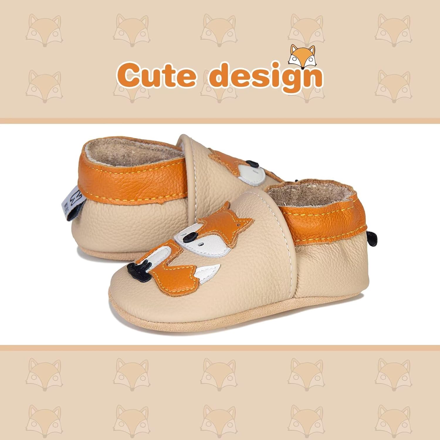Thumbnail 4 de HMIYA Weiche Leder Krabbelschuhe mit Wildledersohle für Babys (0–24 Monate) – für Jungen & Mädchen