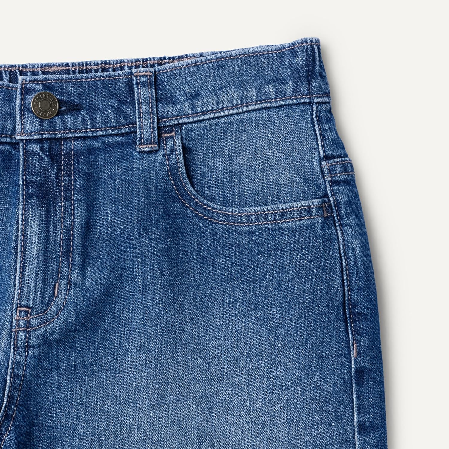 Thumbnail 3 de Amazon Essentials Mädchen Jeansshorts mit Mittlerem Stretchanteil, Mittelhohem Bund und Offenem Saum