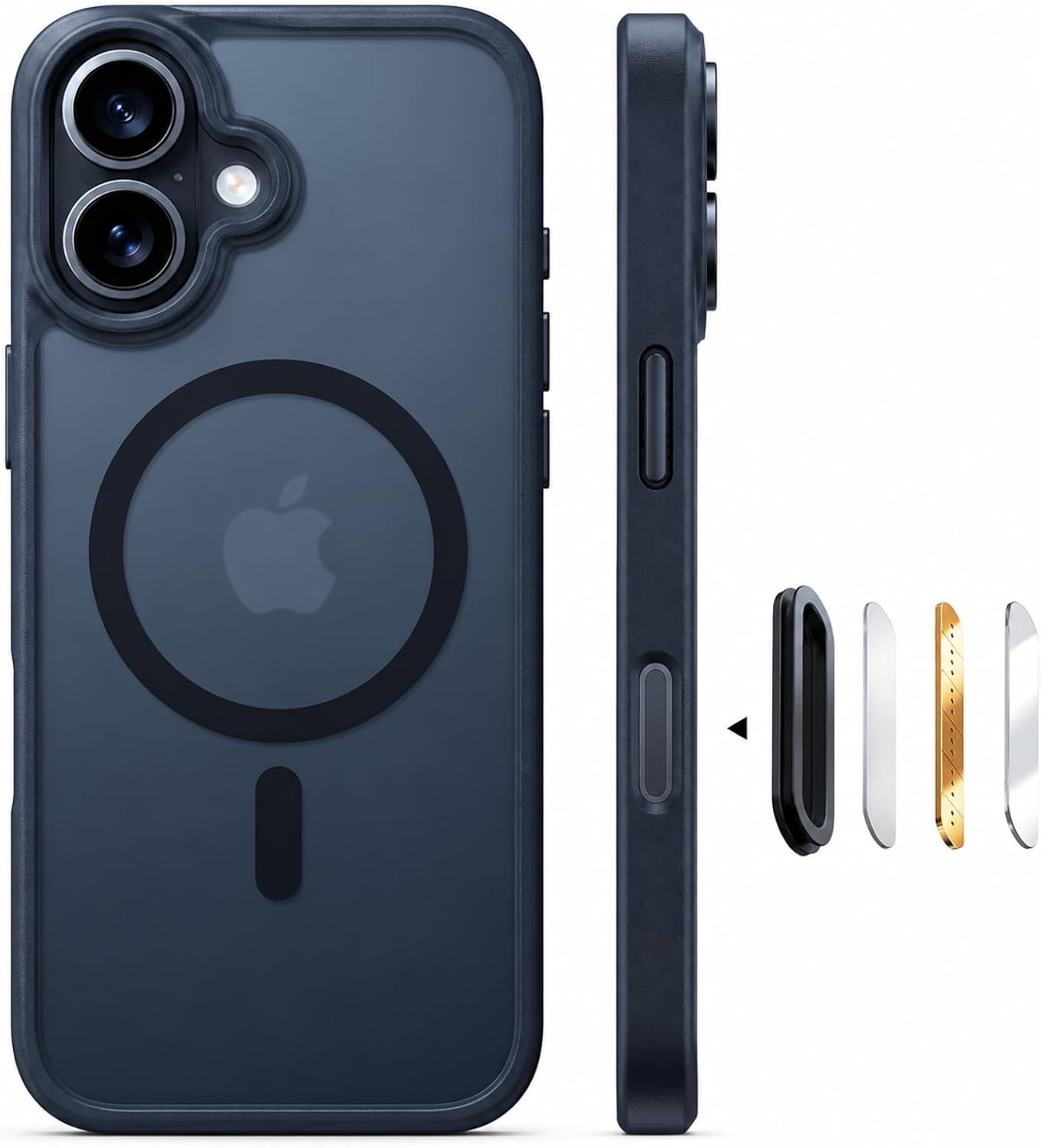 Detalle de TORRAS Guardian-Mag für iPhone 16 Hülle – Militärschutz, MagSafe und Kamerasteuerung