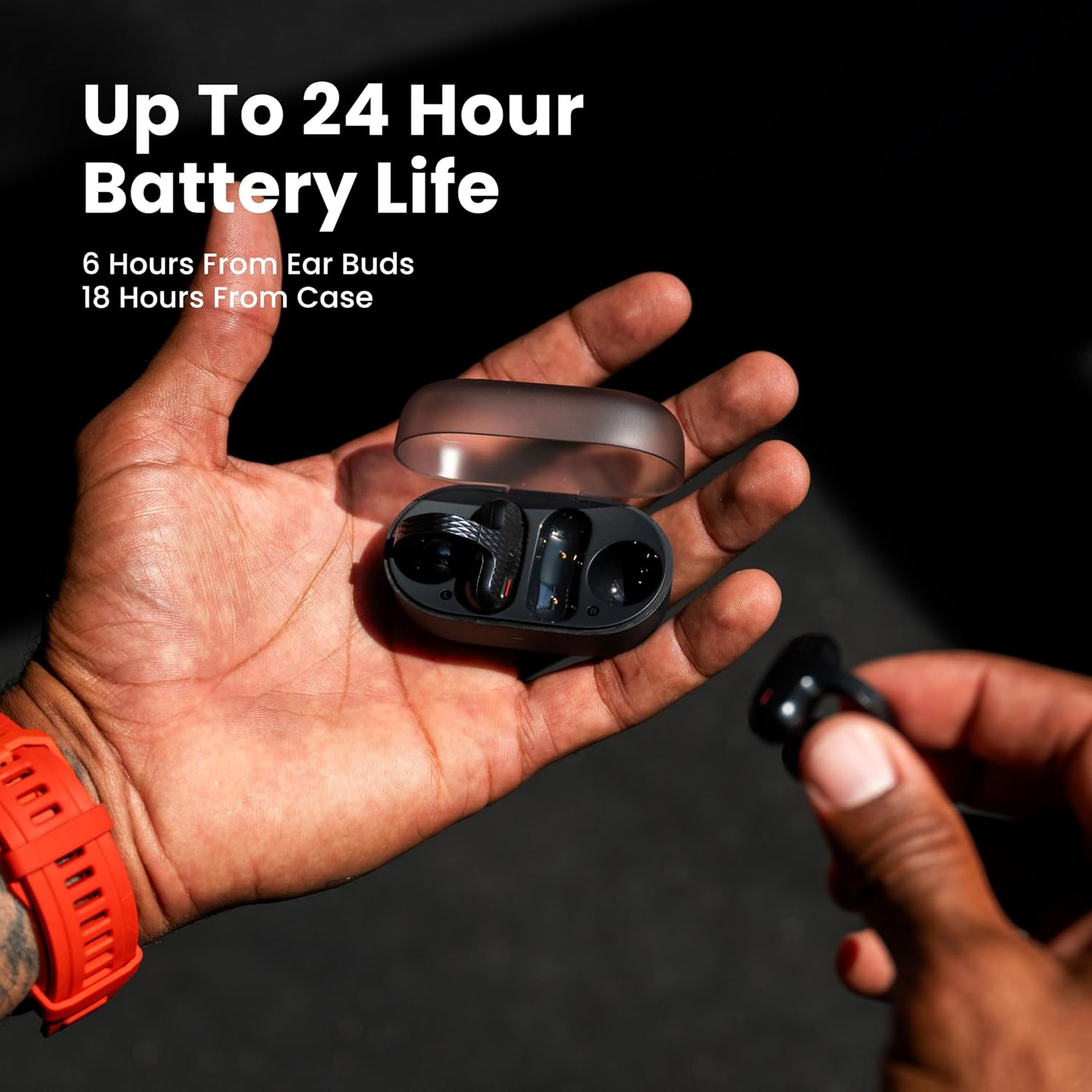 Detalle de Amazfit Up Open-Ear Bluetooth Headphones for Sports (IPX4, AI Noise Reduction)