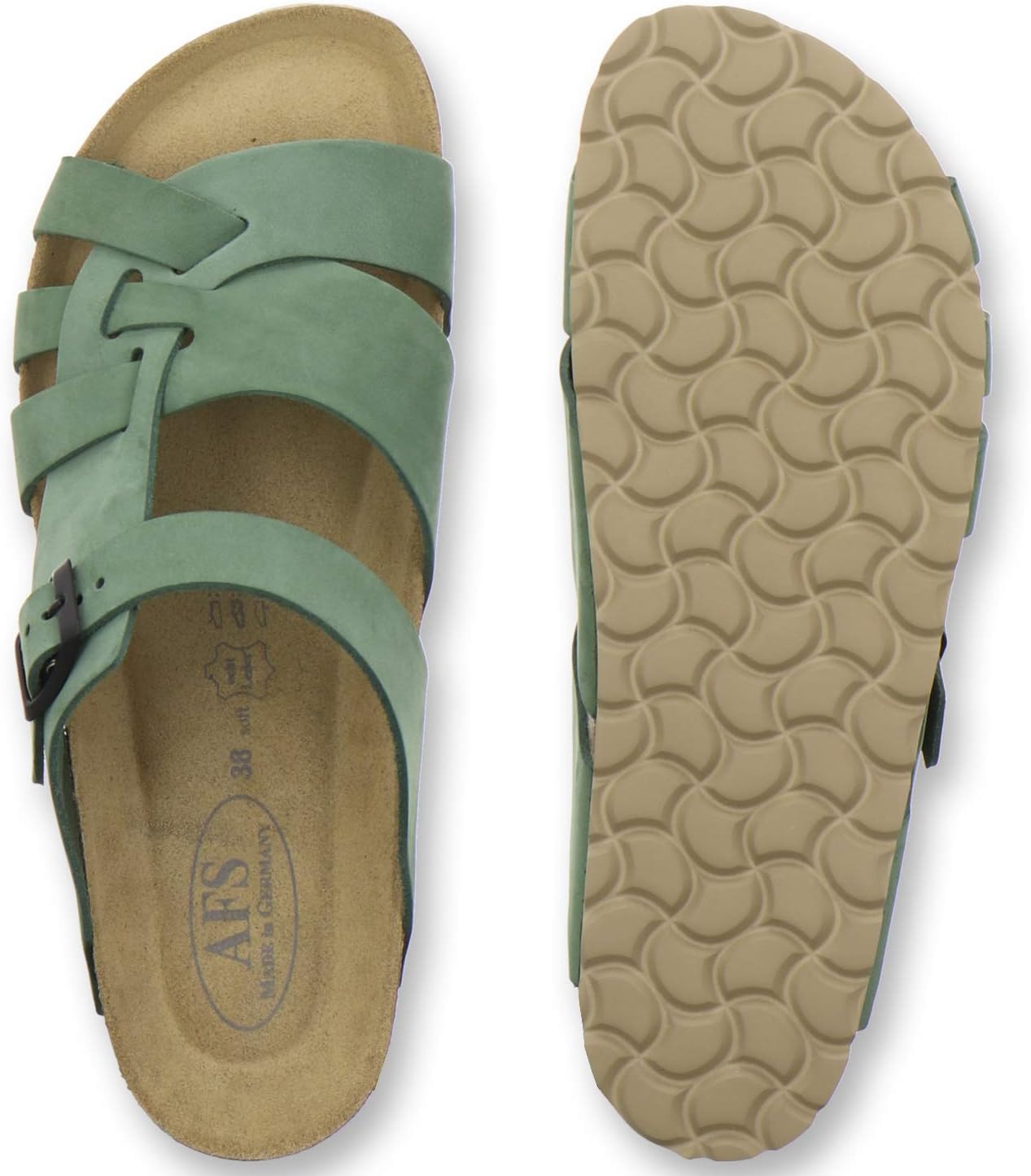 Thumbnail 3 de AFS-Schuhe Pantoletten Echtleder verstellbar 👡