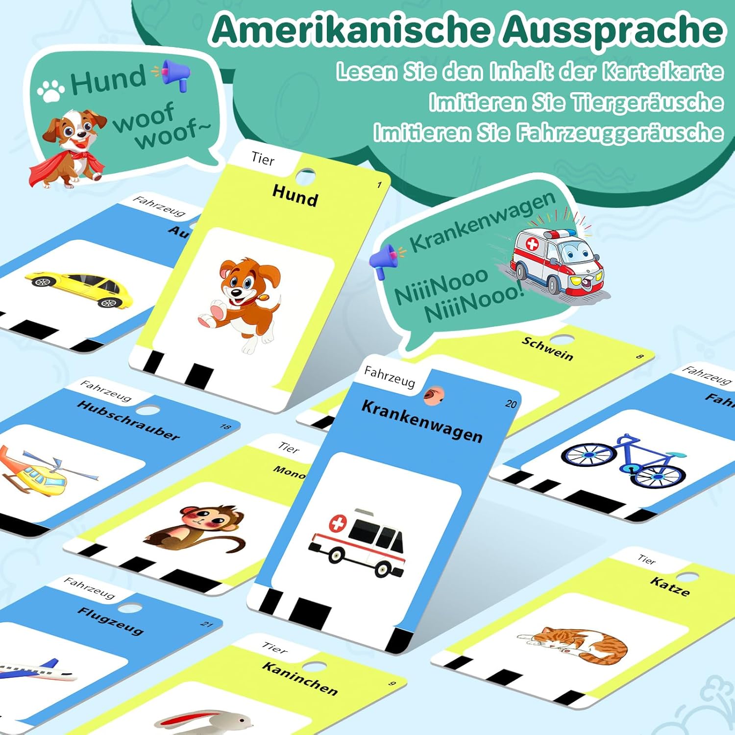 Detalle 2 de Lernkarten Deutsch AHJ 420 Wörter Sprechende