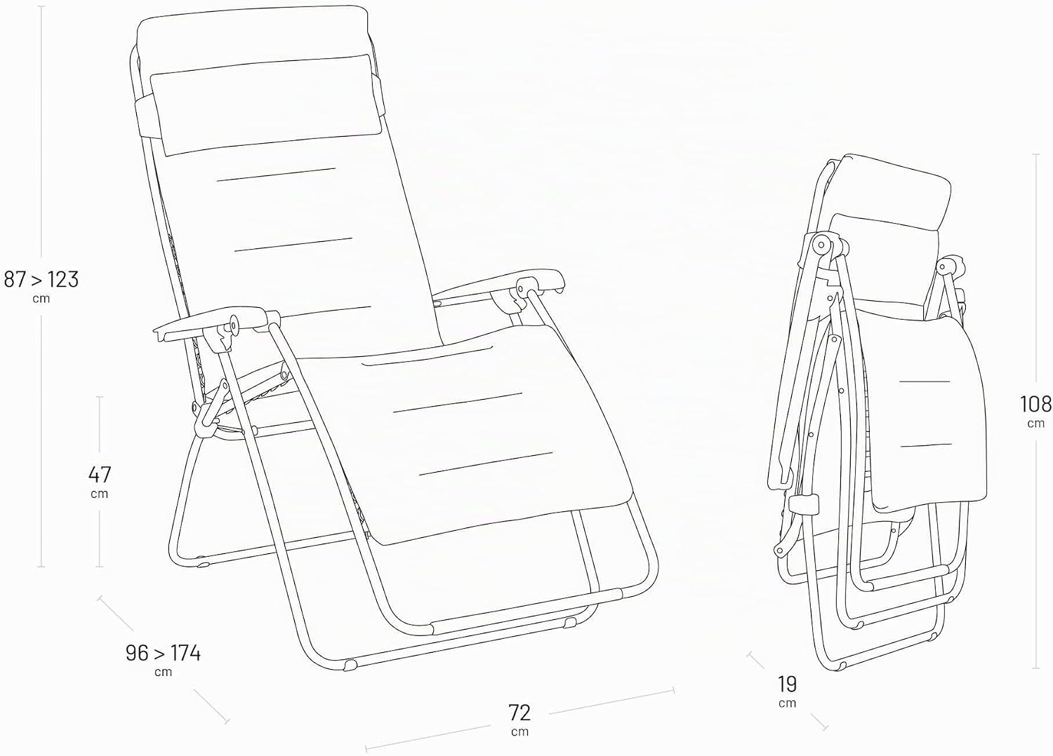 Thumbnail 2 de Lafuma Mobilier Fauteuil Zéro Gravité RSX XL