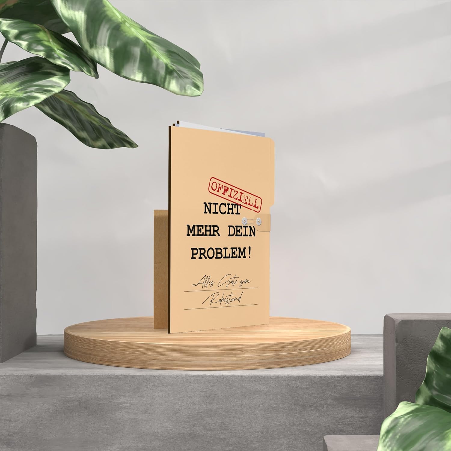 Thumbnail 1 de Holzkarte Ruhestand 3D 🎁