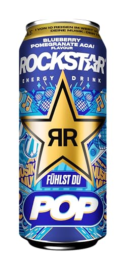Detalle de Rockstar Energy Drink Blueberry Geschmack – 12x500ml koffeinhaltig