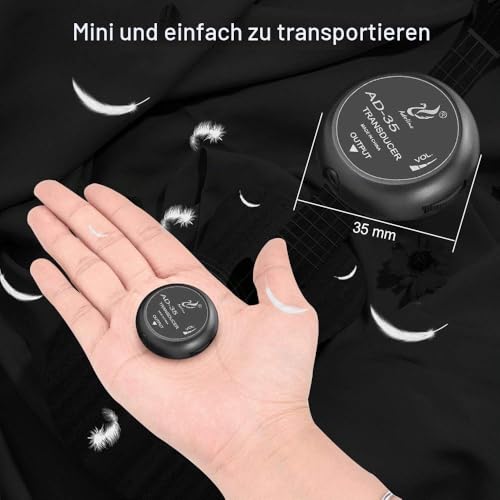 Thumbnail 5 de OTraki PiezoTonabnehmer Mini – Kontaktmikrofon mit 6,35 mm Ausgang für Gitarre, Violine, Mandoline und mehr