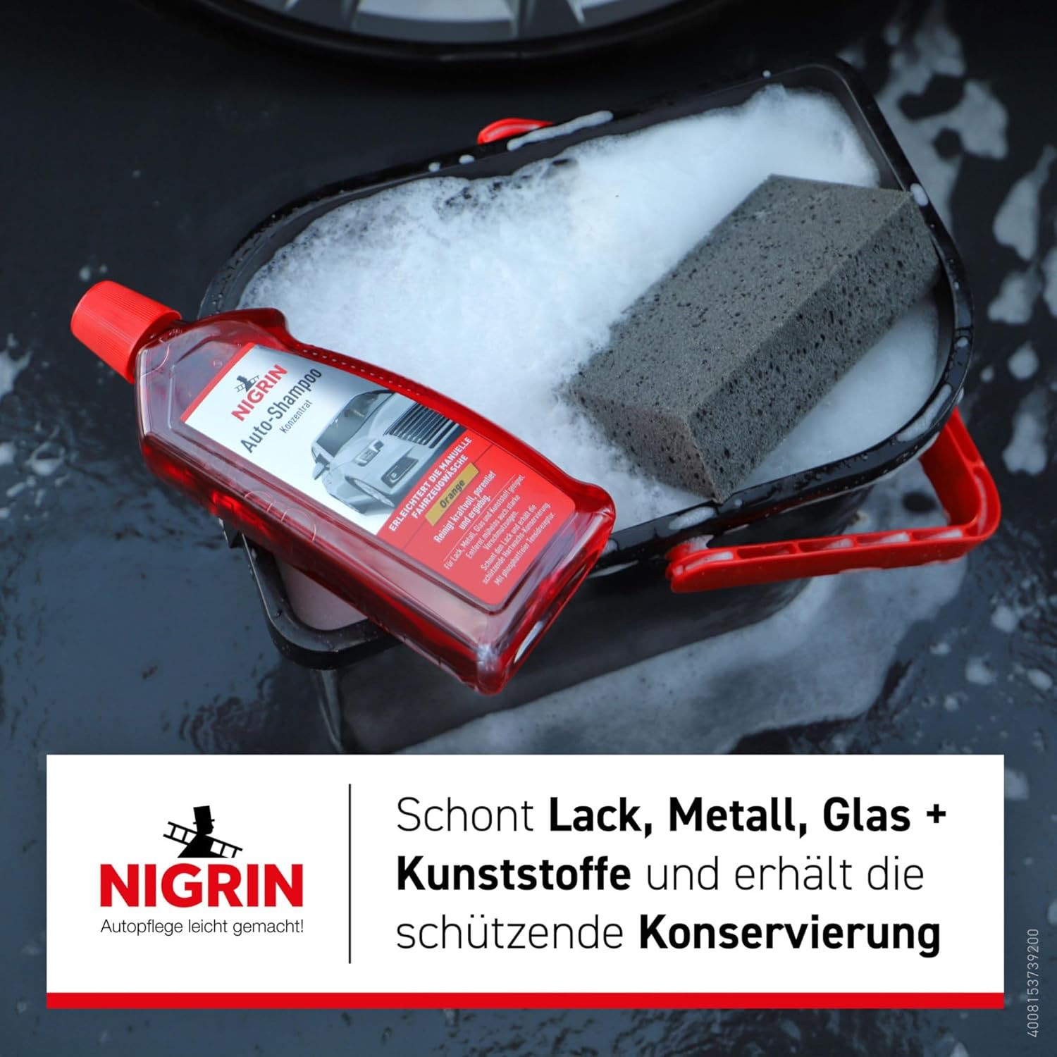 Thumbnail 1 de NIGRIN Autoshampoo Konzentrat 1 Liter – kraftvolle Reinigung, schonend für Lack & Kunststoffoberflächen