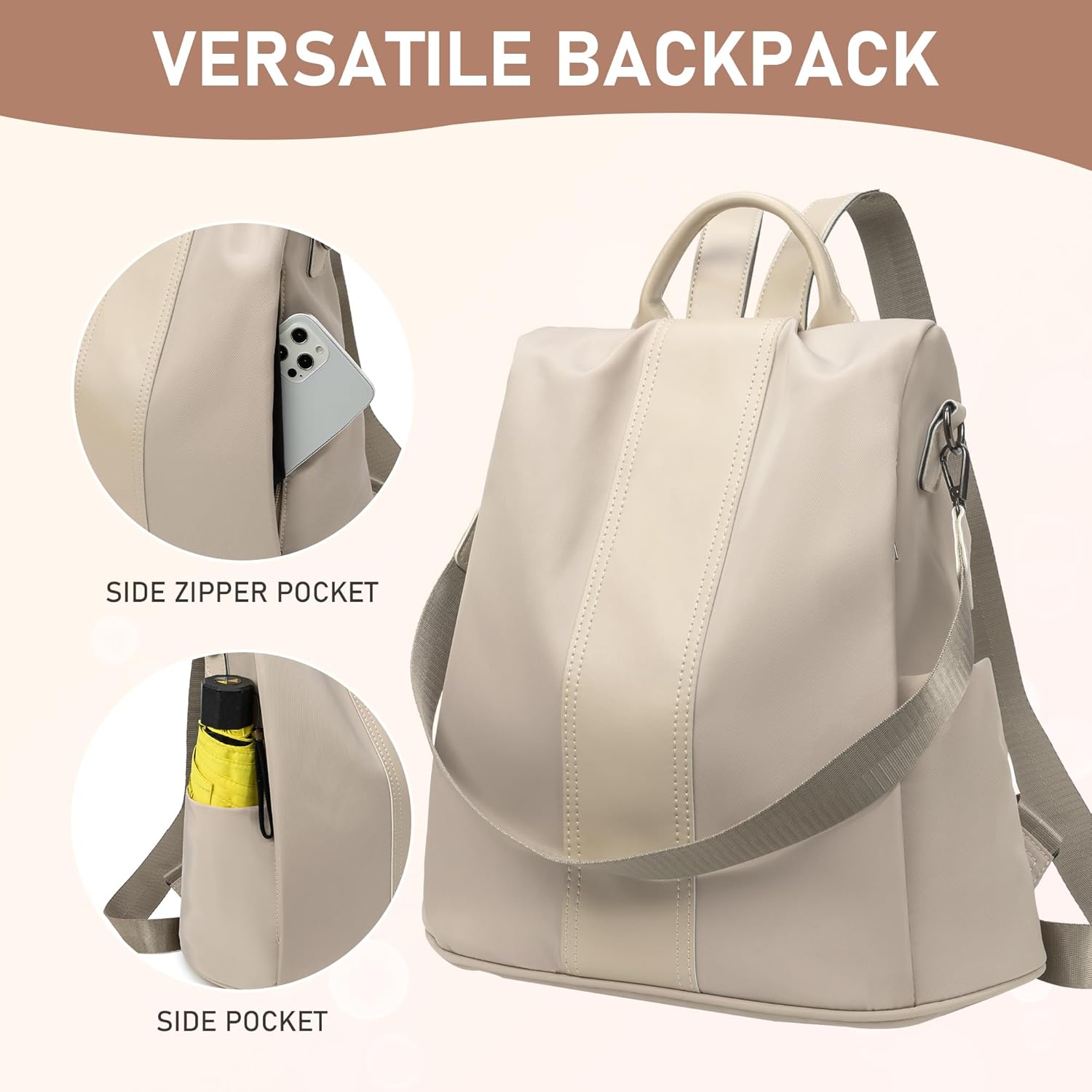 Detalle de shepretty Anti Theft Backpacks for Women Travel Backpack