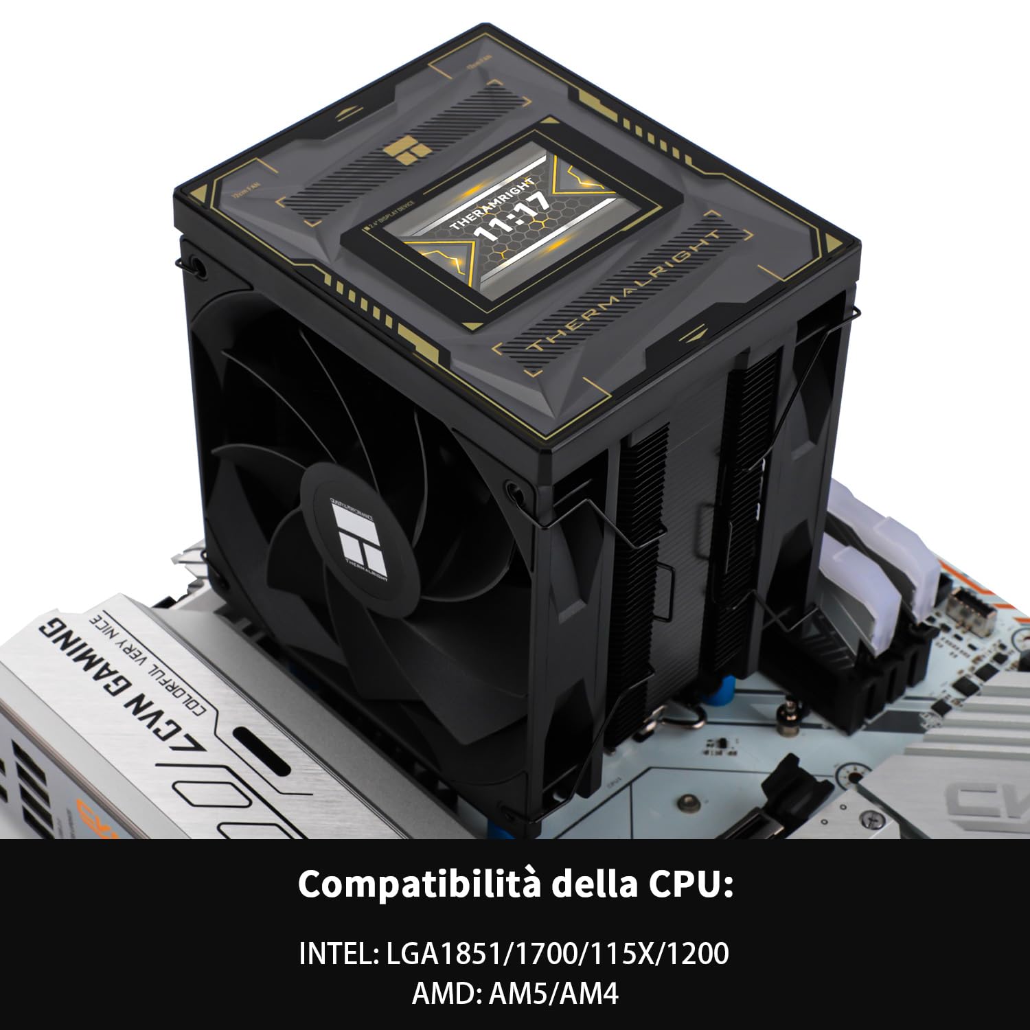Thumbnail 2 de TR-Burst Assassin 120 Vision (écran LCD IPS 2,4" 320×240) radiateur CPU avec double ventilateur 12 cm